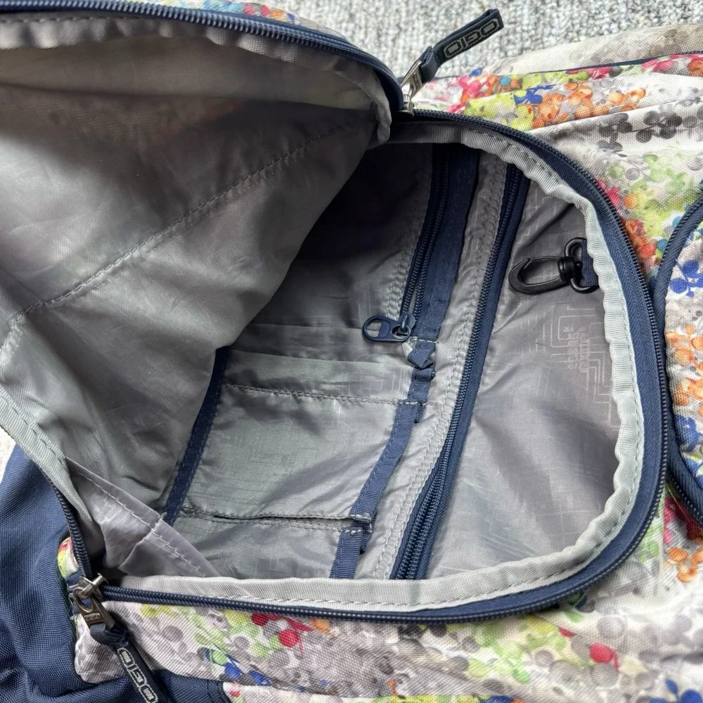 OGIO Laptop Backpack Bag Floral Multicolor School Work College - READ